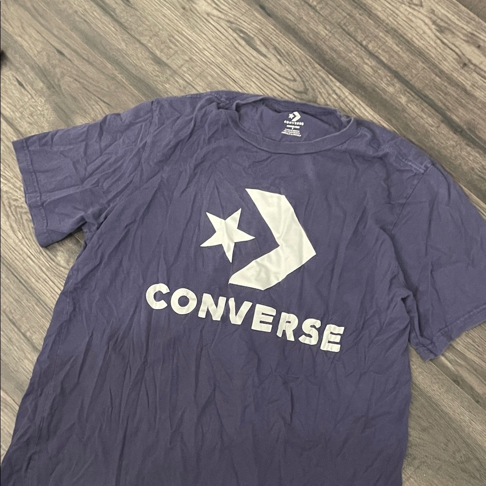Converse Classic Purple Tee with White Logo
